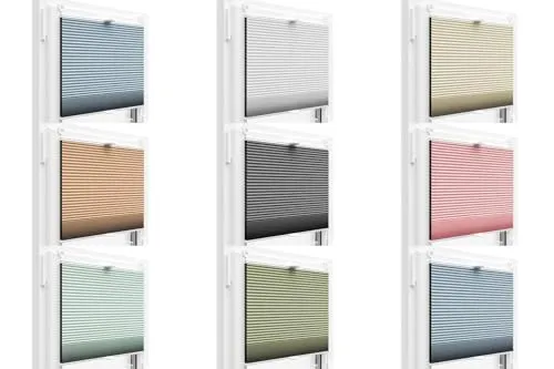 Thermo WABENPLISSEE 100% VERDUNKELND 10 Farben / 80 GRÖßEN FALTROLLO GRAU Jalousie (Weiss PM01, 70x120 cm)