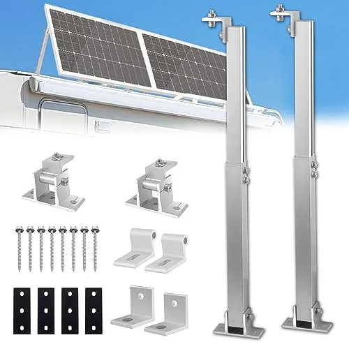 Aluminium Halterung für Solarmodule 0-60° Verstellbar – Ideal für Balkonkraftwerke und Dächer