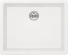Schock Greenwich N-100L A Polaris Granitspüle - Weiß - Sanitäranlagen & Zubehör, passend für Unterschränke ab 60 cm, mit Exzenterbetätigung und inklusive Mini Care Set für einfache Pflege.