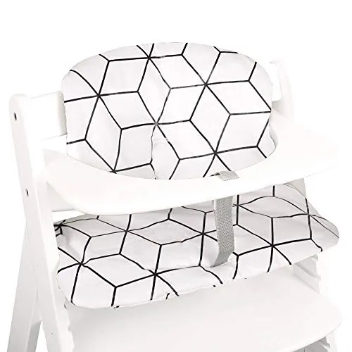 Ukje Sitzkissen für Hauck Alpha Plus und Hauck Beta Plus, Oeko-Tex 100 Zertifiziert, weiche Dicke Sitzauflage für Hochstuhl, atmungsaktiv, waschbar, ideal als Sitzverkleinerer für Babys, Blok