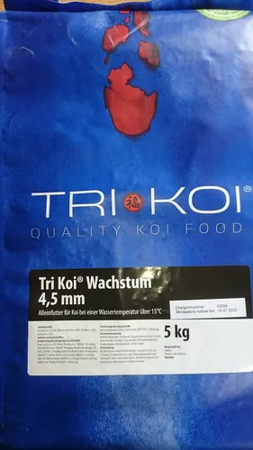 Tri Koi Wachstum - Qualitäts-Koifutter aus der Schweiz - 4,5 mm - 5 kg