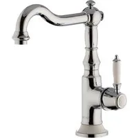 PaulGurkes Waschtischarmatur PGMOON56 - Hochwertige Waschtisch- und Küchenarmatur aus massivem Messing mit 360° drehbarem Auslauf, ideal für alle Drucksysteme. DVGW geprüfte Flexschläuche inklusive.