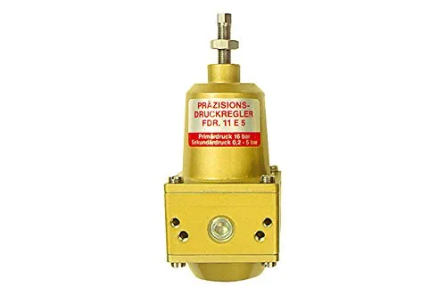 Riegler Präzisionsdruckregler G 1/4 - Druckregler ohne Manometer, buntmetallfrei, Regelbereich 0,1 - 2 bar, ideal für präzise Anwendungen in der Industrie.