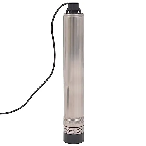 vidaXL Tiefbrunnenpumpe 900W - 4500 l/h Edelstahl - Hochleistungs-Tauchpumpe für Brunnen und Wasserreservoirs, liefert 4500 l/h aus 60 m Tiefe, langlebiges Edelstahlgehäuse für maximale Zuverlässigkeit.