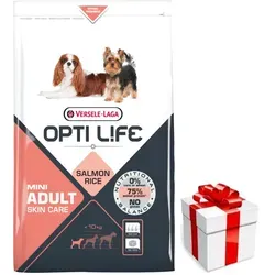 VERSELE-LAGA Opti Life Adult Skin Care Mini 7,5kg - Hundefutter für kleine Rassen, optimal abgestimmt für gesunde Haut und glänzendes Fell - angereichert mit Lachs für zusätzliche Vitalität.