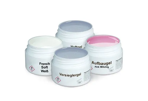 GS-Nails UV-Gel Set 4 x 15ml Babyboomer, Mit Gilbschutz