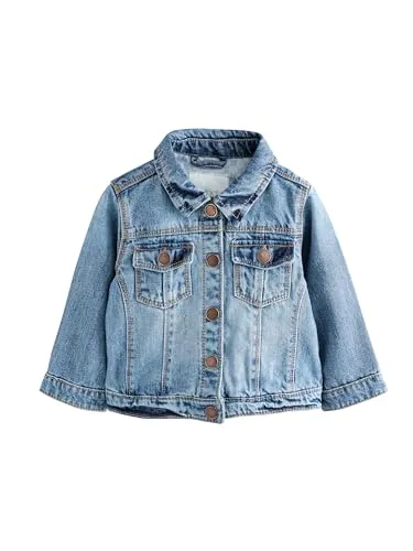 NEXT Mädchen Jeansjacke (3 Monate Bis 6 Jahre) Mittel Blau 12-18 Monate