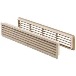 Ms Beschläge - Lüftungsgitter Türlüftung Kunststoff Ahorn Paarweise 457mm X 92mm