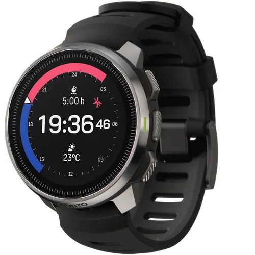 Suunto Ocean Tauchcomputer - Steel Black, neu vom Fachhändler - Tauchcomputer für Einzeltanktauchgänge und über 95 Sportmodi, mit Herzfrequenzmessung und 40 Stunden Batterielaufzeit, ideal für Abenteurer und Fitness-Enthusiasten.