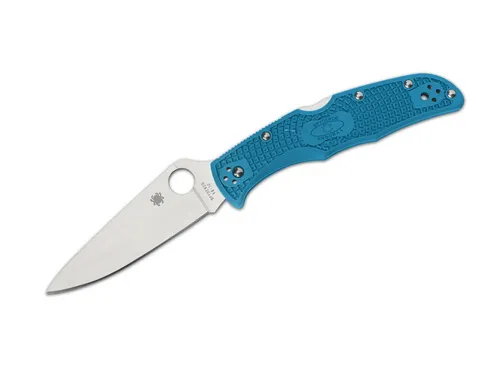 Spyderco Endura Flat Ground Taschenmesser, Blau