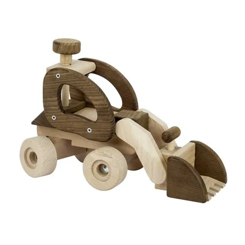 GoKi Nature Holzauto Radlader – Baumaschine für Kinder ab 3 Jahren - Robuster Holzradlader aus der GoKi Nature Serie, ideal für kreative Spielstunden. Hergestellt in Europa, garantiert langlebigen Spielspaß für Kinder ab 3 Jahren.