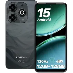 LAGENIO A11 Grau Smartphone mit Android 15 und 12GB RAM