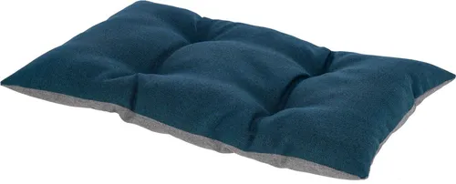 Kerbl Pet Liegekissen Ely - beidseitig verwendbares Kissen für Hunde und Katzen, grau Petrol, 45x70 cm, mit weicher Füllung und widerstandsfähigem Bezug