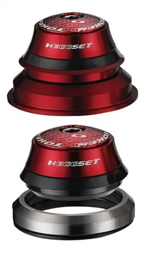 TOKEN Token TK070 red hEGGset AHead Steuersatz 4in1 - Sonstige Fahrradteile, vielseitiger 4in1 Steuersatz für optimale Anpassung und einfache Installation auf 1 1/8