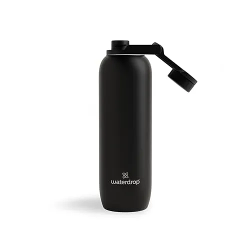 waterdrop® All Purpose Thermosflasche 1L. isolierte Edelstahl Trinkflasche. 24h kalt - 12h heiß. auslaufsicher & bruchsicher