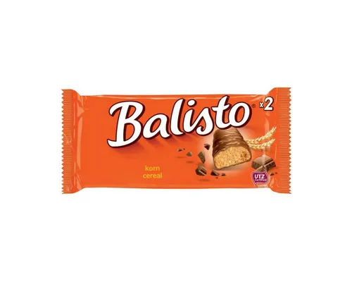 Balisto Cerealien, Balisto Korn Mix Vollkornkeks Riegel Überzug aus Milchschokolade 37g