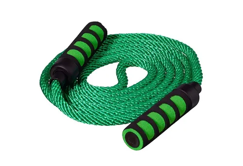 Best Sporting Springseil Springseil mit Softgriffen I Länge 400 cm I Farbe Grün, Ideal für spielerische Übungen mit Kindern