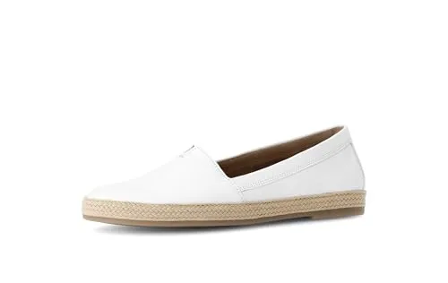 Gabor Damen Slipper, Frauen Slip On,schluepfschuhe,Slip-ons,Freizeitschuhe,modisch,Mokassins,Halbschuhe,Slides,Loafer,Weiss (Jute),37 EU / 4 UK