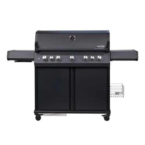 SANTOS S-518 Pro Gasgrill Mattschwarz