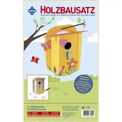 PEBARO 878 - Holzbausatz Nistkasten, 16 Teile, Holzkonstruktion zum Zusammenstecken