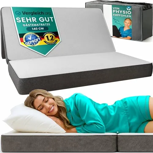Klappmatratze – Bequeme Gästematratze 14cm dick für Erwachsene