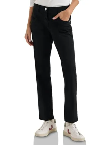 Cecil Washed-Look Hose Black 30 in schwarz von CECIL