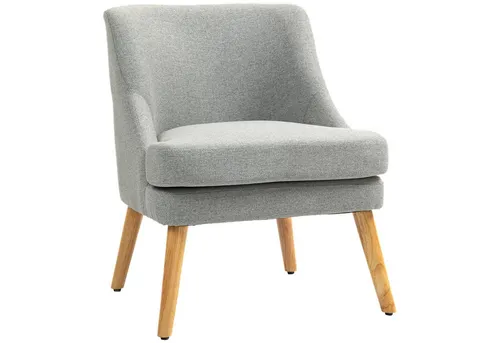 HOMCOM Loungesessel mit Leinenoptik