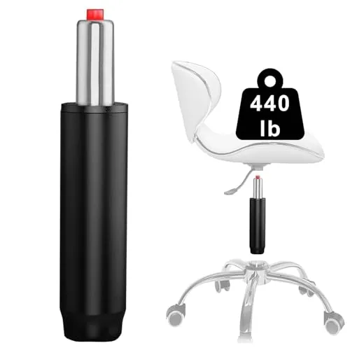 LNGJIN Gasdruckfeder Gaslift für Bürostuhl,Gesamtlänge 270mm-390mm,200 kg Belastbarkeit,Bürostuhl Ersatz Gaslift,Gasdruckfeder,Ersatz Gasdruckdämpfer Zylinder für Hocker Drehstuhl,Schwarz