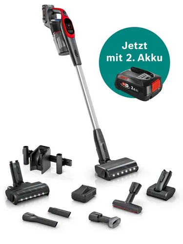 BOSCH Akku-Stielstaubsauger Unlimited 9 ProAnimal BKS941PET in rot von Bosch