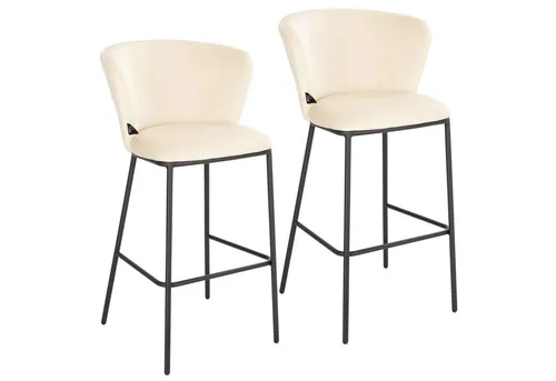 SVITA Barhocker KATE 2er-Set in beige von SVITA