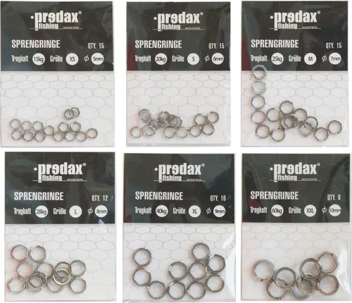 Predax Sprengringe , Größe/Tragkraft/Durchmesser/Inhalt:Gr. M/25kg/7mm/15 Stück