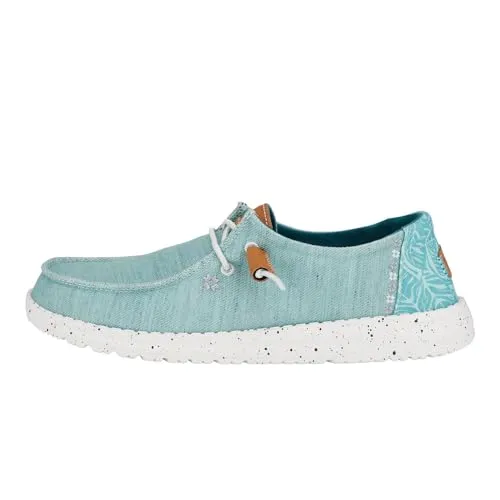 Hey Dude Adult 40753 425 blau Gr. 39 - Bequeme Slipper - Slipper & Mokassins für Damen, ultraleicht mit flexibler Passform und herausnehmbarer Memory-Schaum-Innensohle für höchsten Komfort – ideal für Reisen und den Alltag.
