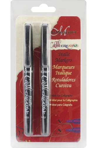 Manuscript Callicreative Schwarz Italic Kalligraphie Marker Stifte Sortiert 2