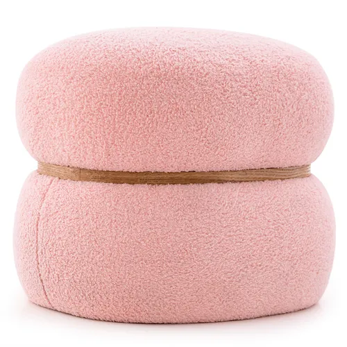 Sitzhocker oval Schminkhocker gepolsert Ottomane Samthocker bis 300kg 44x35x35cm