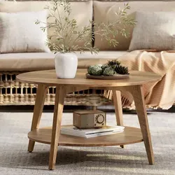 VASAGLE Couchtisch, honigbraun, 80 x 45 cm