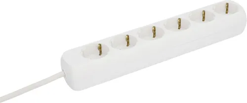Trend Line Unitec Steckdosenleiste 6-fach 1,4m mit Steckdosenleiste, Berührungsschutz