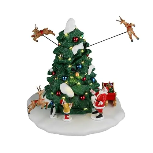 LEMAX 54455 - Reindeer Races - Weihnachtsdorf Tischdekoration mit 1.000 Einheiten, ideal für festliche Stimmung und kreative Weihnachtsarrangements.