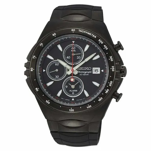 SEIKO Herrenuhr Chronograph SNAF87P1 mit Silikonband