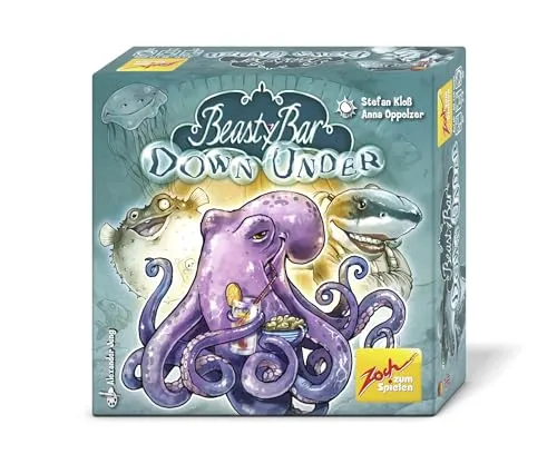 Zoch 601105209 Beasty Bar Down Under – Das charakterstarke Kartenspiel - eigenständig spielbar & kombinierbar - für 2 bis 4 Spieler, Strategiespiel, für Kinder ab 8 Jahren