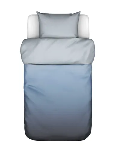 MARC O'POLO Bettwäsche Jorn Calm Blue, 135x200 cm - 100% Bio-Baumwollsatin - Eleganter Bettbezug aus 100% Bio-Baumwollsatin mit weicher Haptik und dezentem Glanz. Atmungsaktiv und pflegeleicht für optimalen Schlafkomfort. Ideal für einen modernen, urbanen Lifestyle.