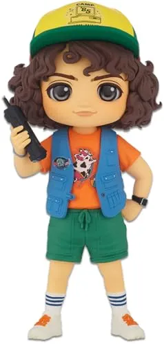 Banpresto Figur Q Posket Dustin, 13 cm - Menschen-Spielfiguren, detailreiche Figur aus Stranger Things, ideal für Sammler und Fans der beliebten Serie.