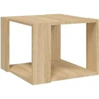 vidaXL Couchtisch Sonoma-Eiche 40x40x30 cm - Moderne Couchtisch aus Holzwerkstoff, ideal für Snacks und Dekoration, mit praktischer Ablagefläche für Ordnung im Wohnraum.