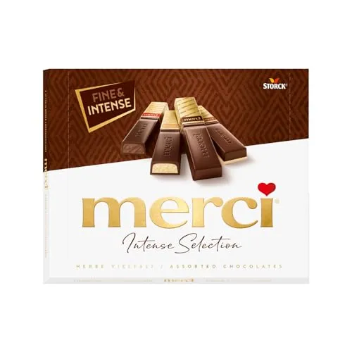 merci Finest Selection Herbe Vielfalt – 250g Pralinenbox in braun von merci