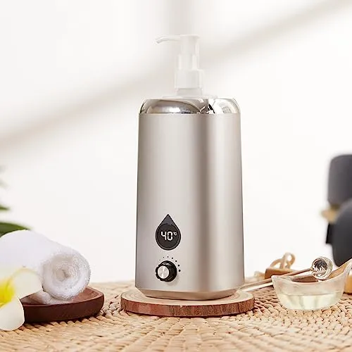 Clap Tzu DE Massageöl Ölflaschen-Erwärmer mit LED-Display - Massageöle mit einstellbarer Temperatur für optimale Wärme, ideal für entspannende Massagen und Ayurveda-Anwendungen.