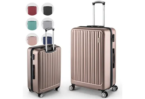 Easy Move Hartschalen-Trolley ACE 026 - 65 cm - Koffer aus robuster 100% ABS-Hartschale mit 72L Volumen, ausgestattet mit 360° Leichtlaufrollen und einem praktischen Zahlenschloss für sichere Reisen.