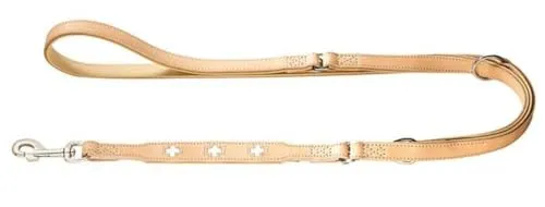 HUNTER Verstellbare Hundeführleine SWISS, natur/beige in beige von Hunter