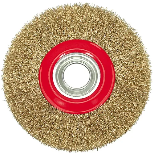 TRIZERATOP Drahtbürste Topfbürste 125 mm, gezopfter Draht, Messingbeschichtet, für Elektrowerkzeuge, (Topfbürste 125 mm, gezopfter Draht, Messingbeschichtet)