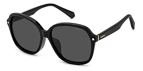 Polaroid Pld 4112/f/s/x 807/M9 BLACK Sunglasses Women's Acetate, Standard, 60