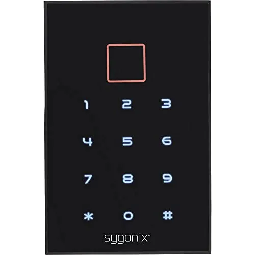 Sygonix SY-3435062 Codeschloss mit Touchscreen - Codeschloss und Kartenleser in einem, ideal für sichere Zugangskontrolle und einfache Bedienung dank beleuchteter Tastatur. Perfekt für Gewerbe und Privatanwender.