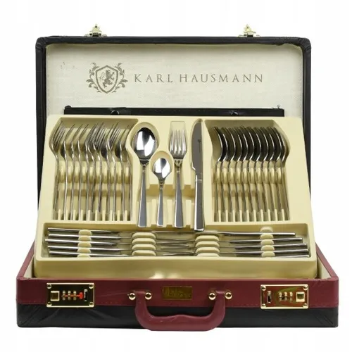 tlg Edelstahl Besteck Set für 12 Personen Tafelbesteck Essbesteck Cutlery Set 72